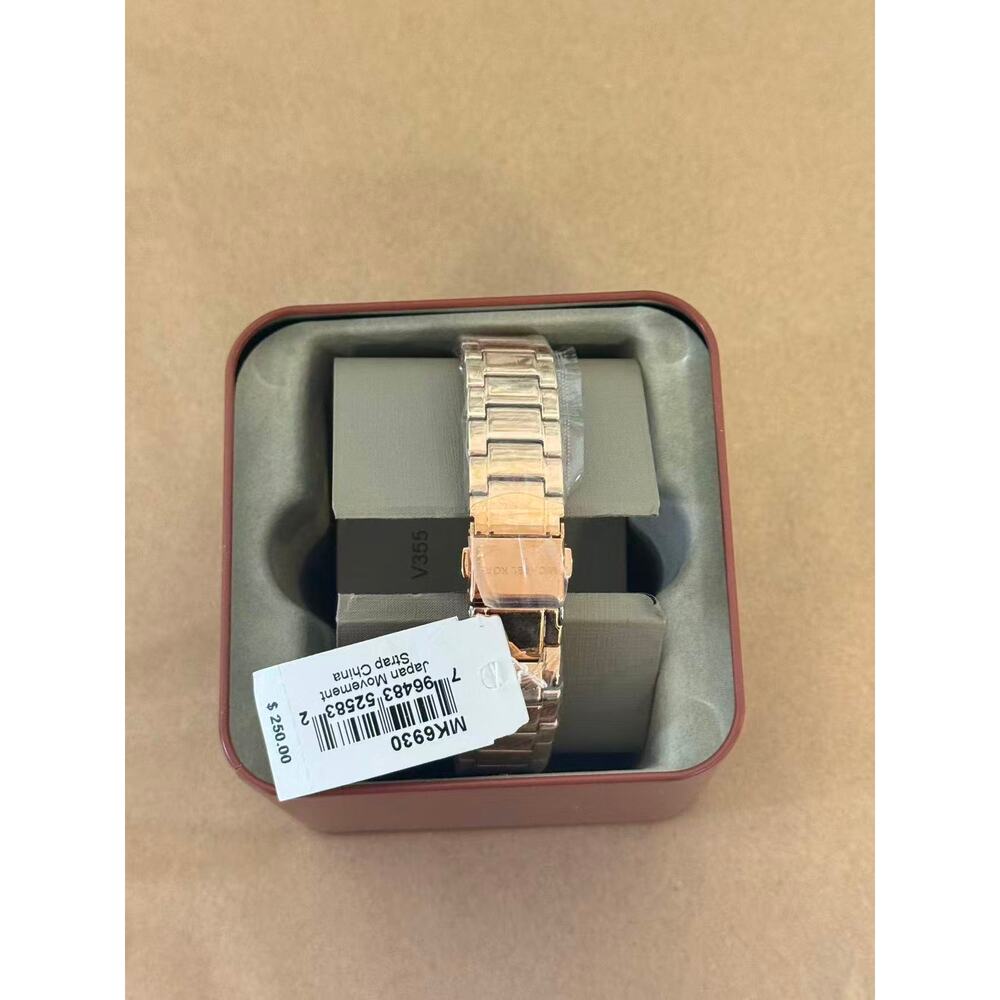 Michael Kors MK6930 Kacie Three-Hand Rose Gold-Tone Stainless Steel Watch - Picture 3 of 5